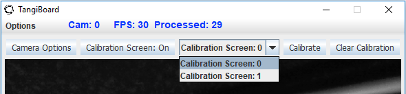 TangiBoard Calibration Screen