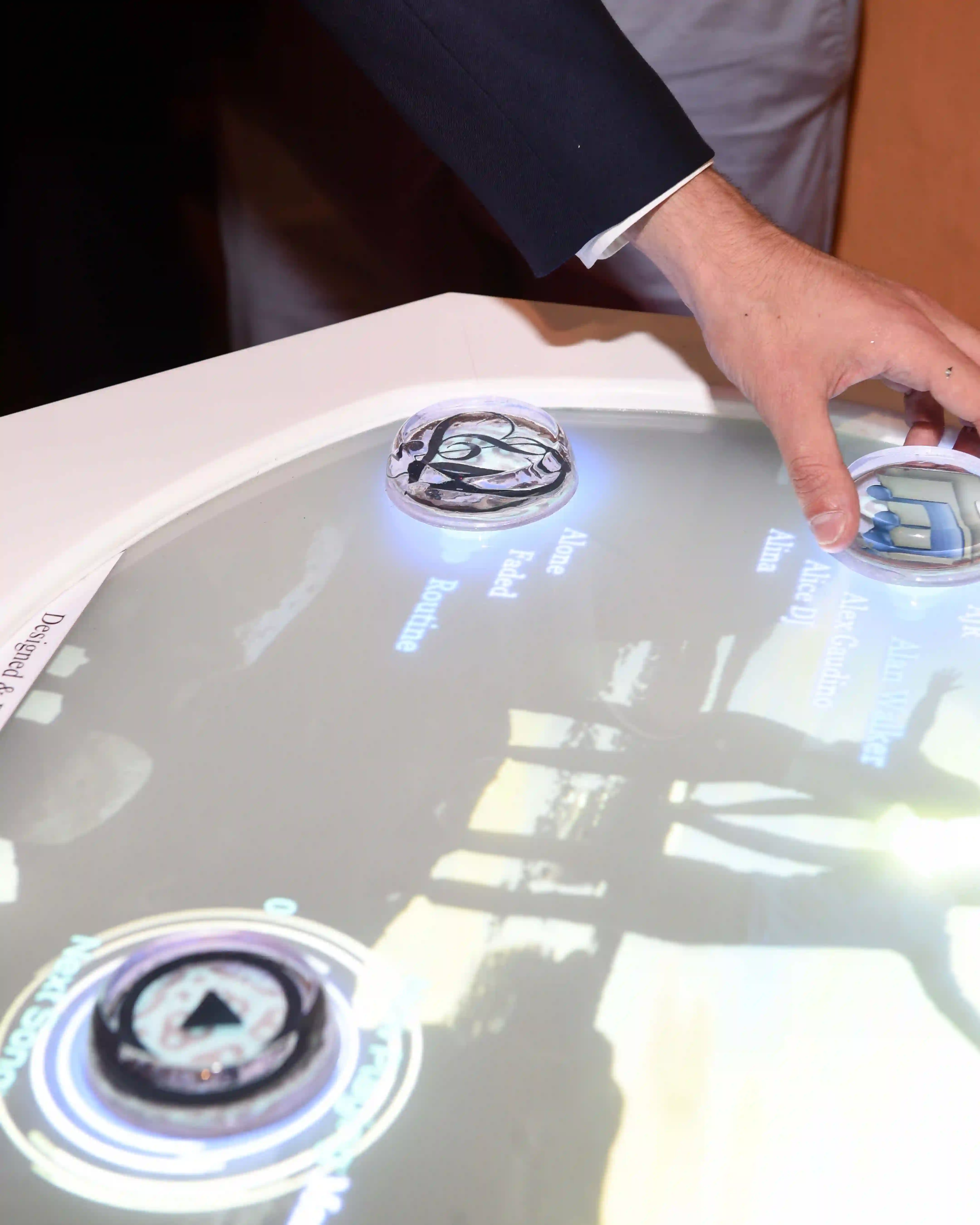 Tangible User Interface wedding music interaction project