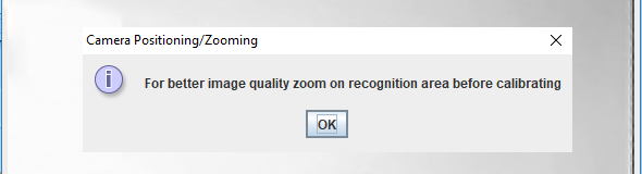 TangiBoard Calibration Warning